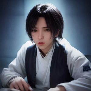 一位戴眼镜的年轻男性数据分析师正在电脑前查看图表，表情专注严谨